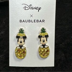 Disney X Baublebar Mickey Pineapple Earrings